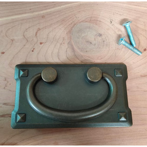 Phụ Kiện : Tay Nắm Hộc Tủ - Bản Đồng - Chữ Nhật 